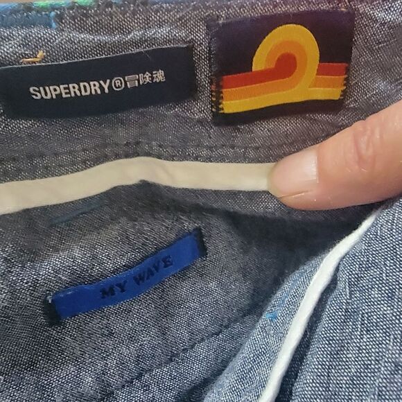 Superdry Men's "My Wave" Hawaiian Print Shorts. Size 36. - Picture 6 of 11